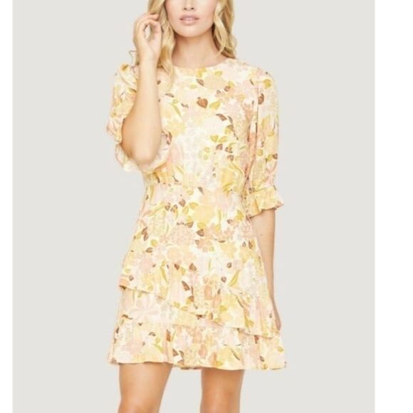Lost + Wander Sorrento Ruffle Mini Dress XS - Picture 1 of 8